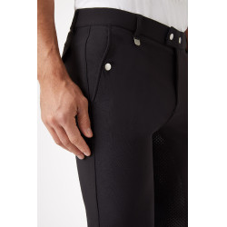 Pantalon à basanes silicone Horze Grand Prix homme Noir Pantalon à basanes silicone Horze Grand Prix homme Noir