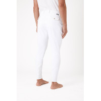 Pantalon à basanes silicone Horze Grand Prix homme Blanc Pantalon à basanes silicone Horze Grand Prix homme Blanc