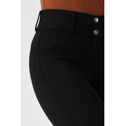 Pantalon d'équitation Thermique Silicone Fond intégral Mia femme Horze Noir Pantalon d'équitation Thermique Silicone Fond intégral Mia femme Horze Noir