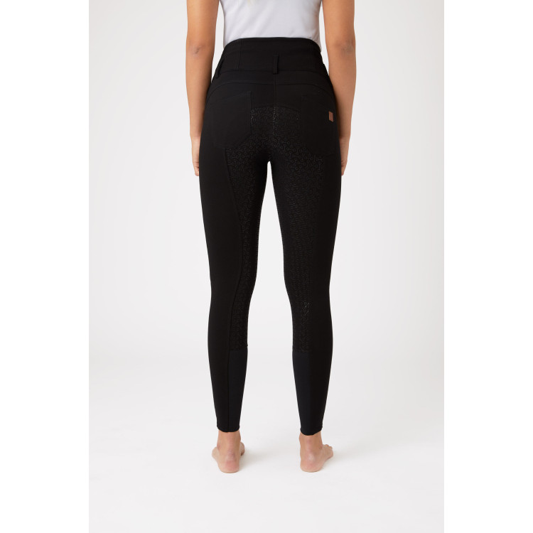 Pantalon d'équitation taille haute Tara silicone fond intégral femme Horze Pantalon d'équitation taille haute Tara silicone fond intégral femme Horze