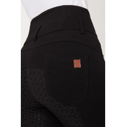 Pantalon d'équitation taille haute Tara silicone fond intégral femme Horze Noir Pantalon d'équitation taille haute Tara silicone fond intégral femme Horze Noir