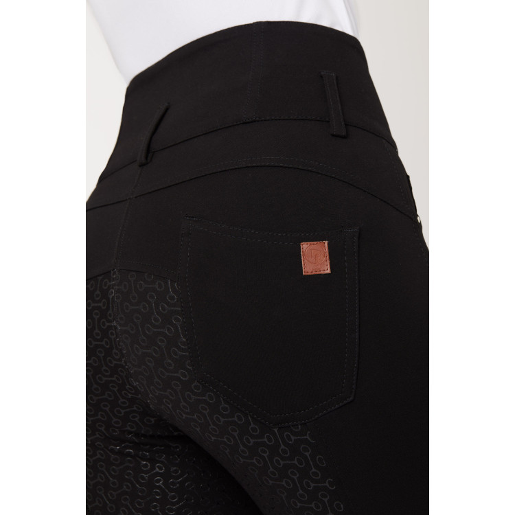 Pantalon d'équitation taille haute Tara silicone fond intégral femme Horze Pantalon d'équitation taille haute Tara silicone fond intégral femme Horze