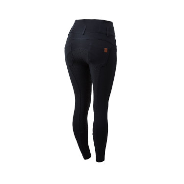 Pantalon d'équitation taille haute Tara silicone fond intégral femme Horze Pantalon d'équitation taille haute Tara silicone fond intégral femme Horze