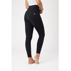 Pantalon d'équitation taille haute Tara silicone fond intégral femme Horze Bleu marine foncé Pantalon d'équitation taille haute Tara silicone fond intégral femme Horze Bleu marine foncé
