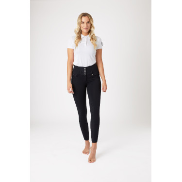 Pantalon d'équitation taille haute Tara silicone fond intégral femme Horze Pantalon d'équitation taille haute Tara silicone fond intégral femme Horze