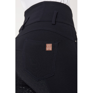 Pantalon d'équitation taille haute Tara silicone fond intégral femme Horze Pantalon d'équitation taille haute Tara silicone fond intégral femme Horze