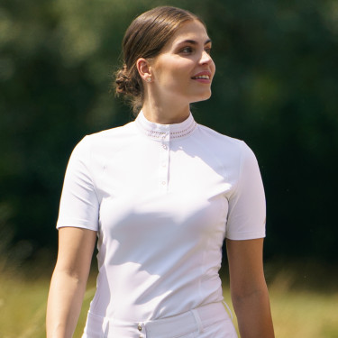Polo de concours Euro-Star Estrella Blanc optique