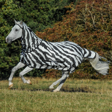 Couverture anti-mouches Bucas Buzz-Off Zebra Full Neck Couverture anti-mouches Bucas Buzz-Off Zebra Full Neck