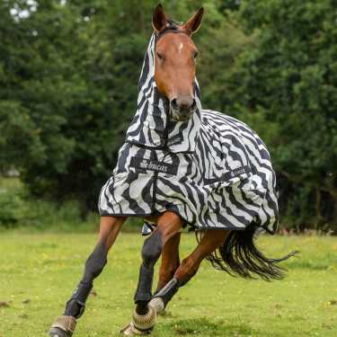 Couverture anti-mouches Bucas Sweet-itch Zebra Couverture anti-mouches Bucas Sweet-itch Zebra
