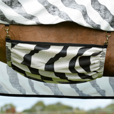 Couverture anti-mouches Bucas Buzz-Off Zebra avec couvre-cou Couverture anti-mouches Bucas Buzz-Off Zebra avec couvre-cou