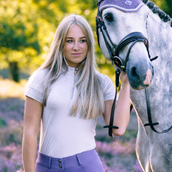 Polo en tech Imperial Riding Gina Cristal Blanc Polo en tech Imperial Riding Gina Cristal Blanc