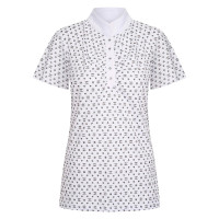 Polo en tech Imperial Riding Roxy AOP Blanc