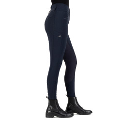 Pantalon d'équitation Euro-Star Aurelia Grip Connect Full Nuit Bleu marine