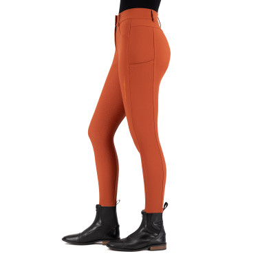 Pantalon d'équitation Euro-Star Empressive FullGrip Cinabre foncé Orange
