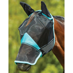 Masque anti-mouches Weatherbeeta ComFiTec Deluxe Fine Mesh oreilles et nez