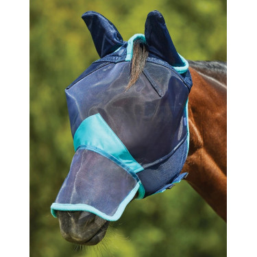 Masque anti-mouches Weatherbeeta ComFiTec Deluxe Fine Mesh oreilles et nez Masque anti-mouches Weatherbeeta ComFiTec Deluxe Fine Mesh oreilles et nez