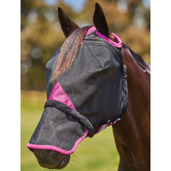 Masque anti-mouches Weatherbeeta ComFiTec Deluxe Durable Mesh avec nez