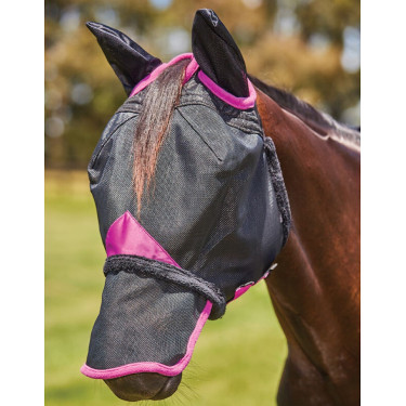 Masque anti-mouches Weatherbeeta ComFiTec Deluxe Durable Mesh oreilles et nez Masque anti-mouches Weatherbeeta ComFiTec Deluxe Durable Mesh oreilles et nez