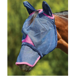 Masque anti-mouches Weatherbeeta ComFiTec Deluxe Durable Mesh oreilles et nez