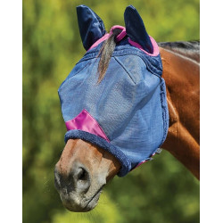 Masque anti-mouches Weatherbeeta ComFiTec Deluxe Durable Mesh avec oreilles