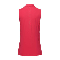 Polo en tech HV Polo Maxime sans manches Viva Magenta Bordeaux