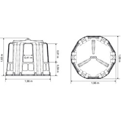 Râtelier hexagonal RPE moyen modèle La Gée