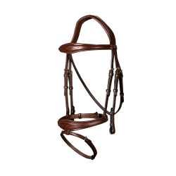 Bridon Muserolle Combinée Anatomique Dy'on Marron