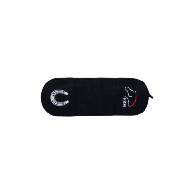 Serviette pour chevaux Team HKM Noir