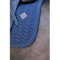 Tapis de selle Metal Chain Dressage Kentucky Marine Bleu marine