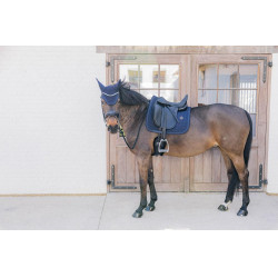 Tapis de selle Metal Chain Dressage Kentucky Marine Bleu marine