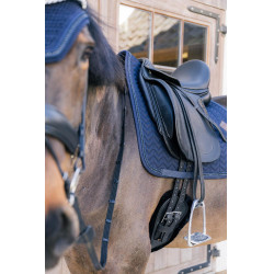 Tapis de selle Metal Chain Dressage Kentucky Marine Bleu marine