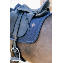 Tapis de selle Metal Chain Dressage Kentucky Marine Bleu marine