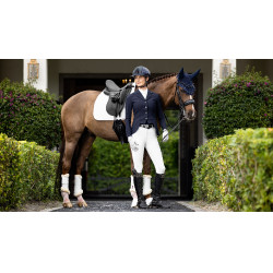 Tapis amortisseur LeMieux dressage square ProSorb 2 Poches Blanc