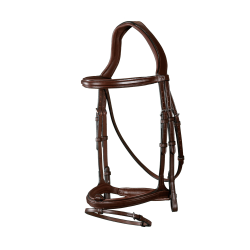 Bridon Muserolle Combinée Dy'on New English Collection Marron