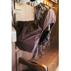 Housse de Selle avec plaque en or Kentucky Marron