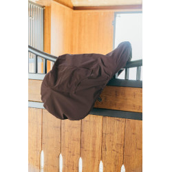 Housse de Selle avec plaque en or Kentucky Marron