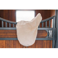 Housse de Selle avec plaque en or Kentucky Beige