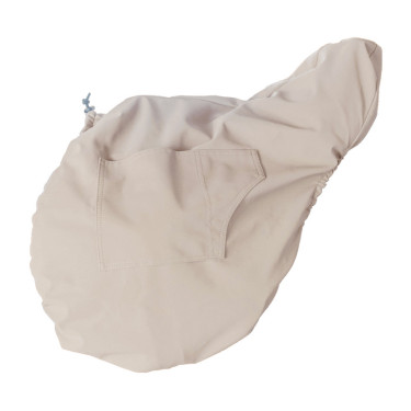 Housse de Selle avec plaque en or Kentucky Beige Housse de Selle avec plaque en or Kentucky Beige