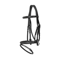 Bridon Muserolle Combinée avec Montants à Mousquetons Working by Dy'on Noir Bridon Muserolle Combinée avec Montants à Mousquetons Working by Dy'on Noir