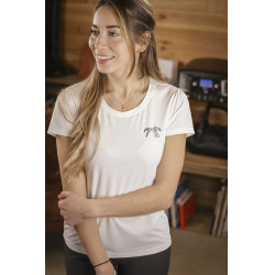 T-shirt Tecty Pénélope manches courtes Écru Blanc T-shirt Tecty Pénélope manches courtes Écru Blanc
