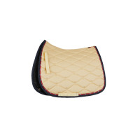 Tapis de selle mixte B Vertigo Amory avec monogramme brodé B Vertigo Teck beige Jaune