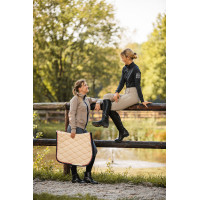 Tapis de selle mixte B Vertigo Amory avec monogramme brodé B Vertigo Teck beige Jaune