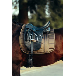 Tapis de selle de dressage Drew B Vertigo Petit marron Kaki