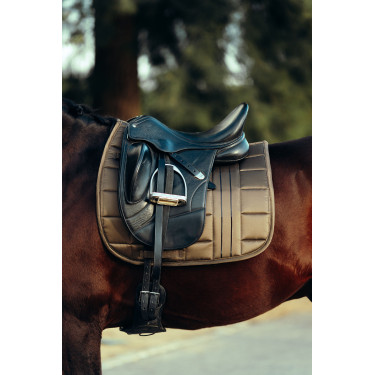 Tapis de selle de dressage Drew B Vertigo Petit marron Kaki