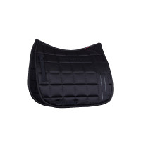 Tapis de selle de dressage Drew B Vertigo Marine foncé Bleu