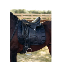 Tapis de selle de dressage Drew B Vertigo Marine foncé Bleu