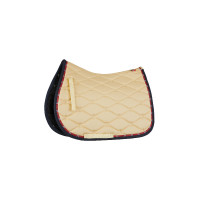 Tapis de selle de dressage B Vertigo Amory avec monogramme brodé Teck beige Jaune Tapis de selle de dressage B Vertigo Amory avec monogramme brodé Teck beige Jaune