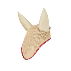 Bonnet Amory pour chevaux anti-bruit B Vertigo Teck beige Jaune
