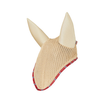Bonnet Amory pour chevaux anti-bruit B Vertigo Teck beige Jaune