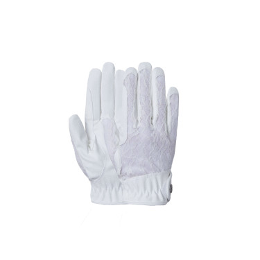 Gants d'équitation B Vertigo Dentelle femme Blanc